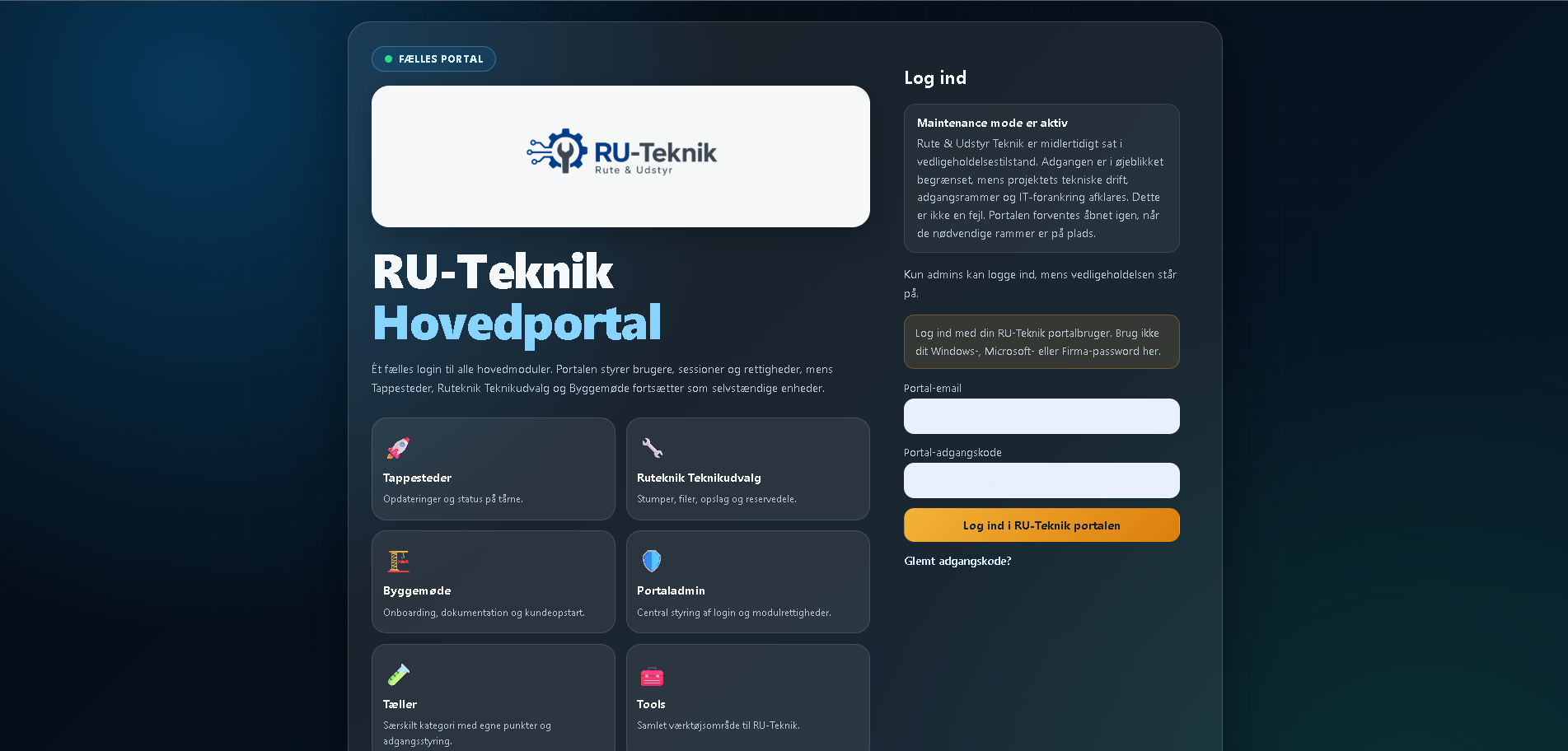 RU-Teknik Hovedportal